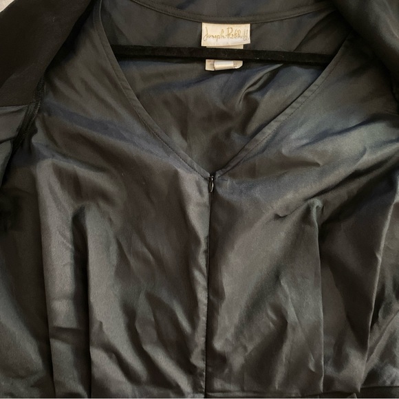 VTG Joseph Ribkoff Black Jumpsuit‎ with Vest and Gold Embroidered Details - Picture 8 of 10